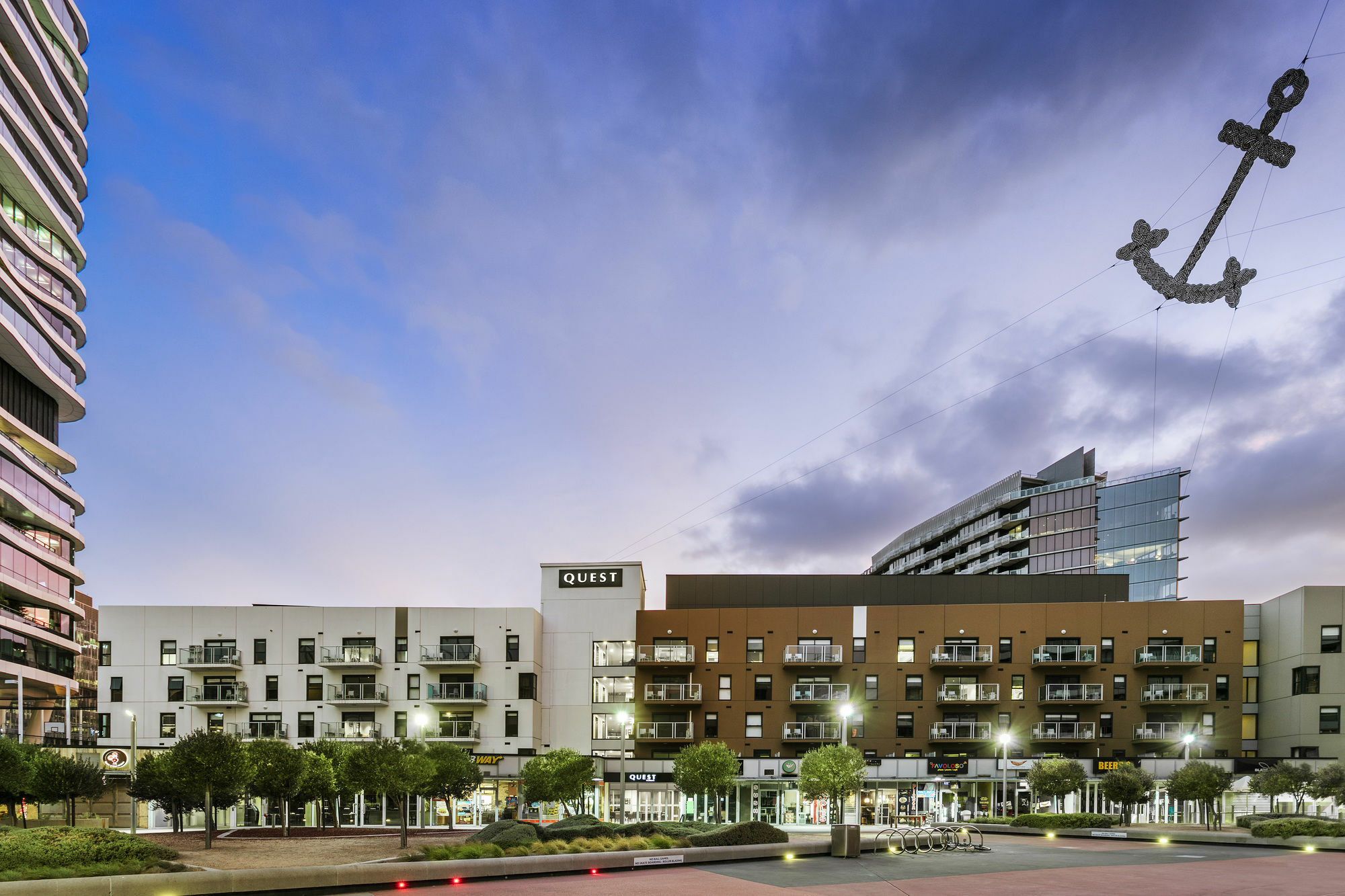 Апарт отель Quest Docklands Мельбурн Экстерьер фото